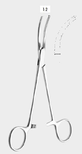 Затискач МІКУЛІЧА (MIKULICZ) очеревинний, 18 см (сm) Бренд: Zepf (Зепф).